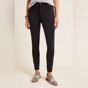 AG The Abbey Sateen Mid-Rise Skinny Ankle Jeans